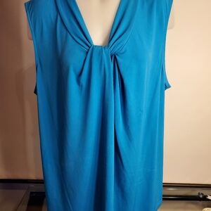 Calvin Klein Elegant Blue Sleeveless Top, 2X